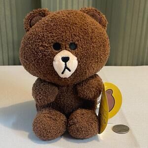 GUND 7" LINE Friends Brown Soft Stuffed Animal Bear Plush Toy, Brown